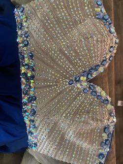 Sherri Hill Royal Blue Size 16 Homecoming Strapless Cocktail Dress on Queenly