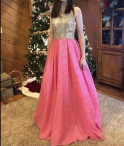 Tiffany Pink Size 2 Ball gown on Queenly