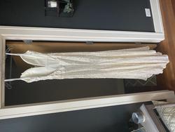 Jovani White Size 6 Wedding Side slit Dress on Queenly