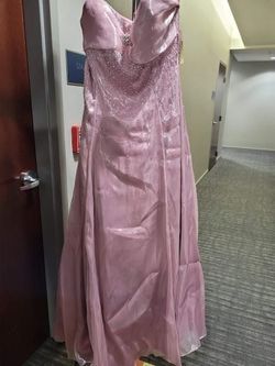 Style 8093 Joli Prom Light Pink Size 22 Floor Length Military A-line Dress on Queenly