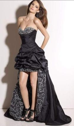 Style 91018 Mori Lee Black Size 22 Tall Height Strapless Prom A-line Dress on Queenly