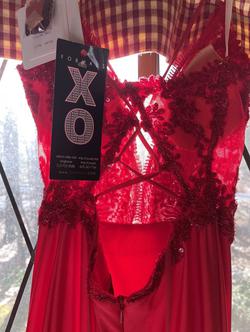 XO Formals Red Size 00 Corset Prom Straight Dress on Queenly