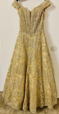 Gold Size 6 Train Dress on Queenly