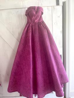 Rachel Allan Pink Size 0 Jewelled Shiny Pageant Ball gown on Queenly