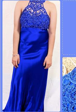 Blue Size 6 Straight Dress on Queenly