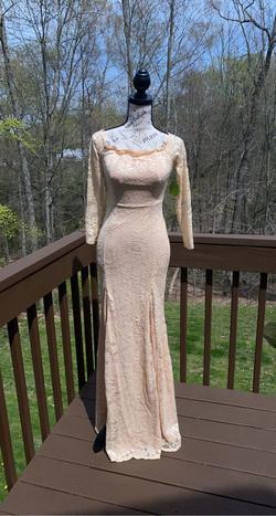 Windsor Nude Size 4 Long Sleeve Straight Dress on Queenly