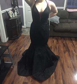 Mon Cheri Black Size 8 Floor Length Mermaid Dress on Queenly