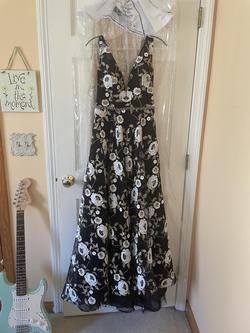 Jovani Black Size 8 Floor Length Short Height 50 Off Ball gown on Queenly