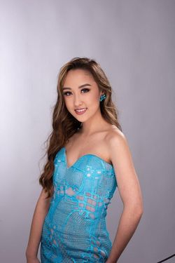 Custom Blue Size 0 Sorority Formal $300 Euphoria Cocktail Dress on Queenly