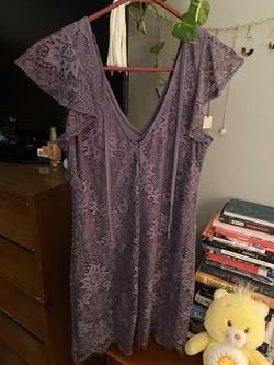 Franceses Purple Size 2 Medium Height Cocktail Dress on Queenly