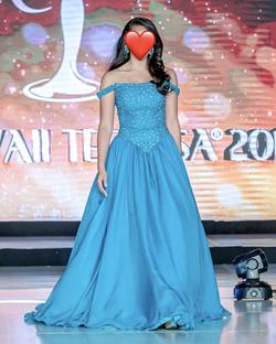 Blue Size 2 Ball gown on Queenly