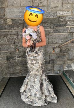 Mori Lee Silver Size 2 Mermaid Dress on Queenly