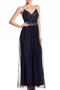 Style 264737 Marina  Blue Size 8 Tall Height Straight Dress on Queenly