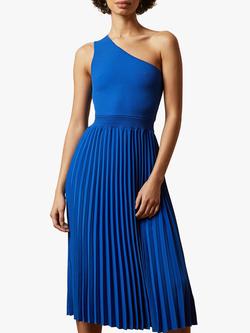Ted Baker Blue Size 0 One Shoulder Interview Cocktail Dress on Queenly