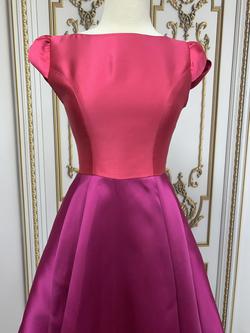 LarissaCoutureLV Purple Size 2 Silk Pageant Pockets A-line Dress on Queenly