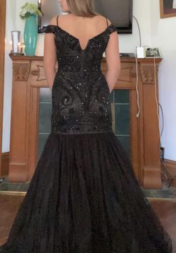 Sherri Hill Black Size 8 Prom Mermaid Dress on Queenly
