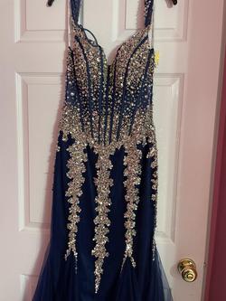 Blue Size 8 Mermaid Dress on Queenly