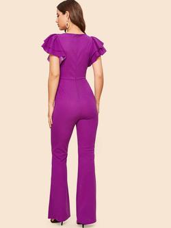 Purple Size 4 Jumpsuit Dress on Queenly