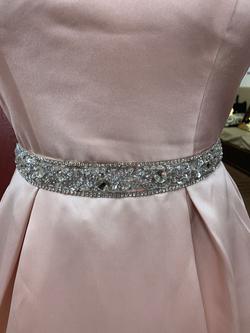 LarissaCoutureLV Pink Size 2 Belt Silk Tall Height Ball gown on Queenly