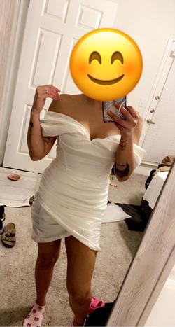 Bella Barnett White Size 2 Euphoria Bridal Shower Cocktail Dress on Queenly