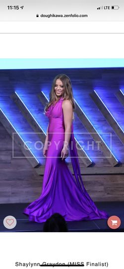 Jessica Angel Purple Size 4 Mermaid Dress on Queenly