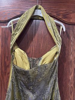Lebanese Designer Green Size 4 Olive Free Shipping Military 70 Off Mermaid Dress on Queenly