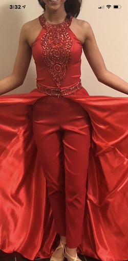 Larissa Couture LV Red Size 2 Tulle Pageant Holiday Ball gown on Queenly