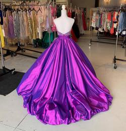 Rachel Allan Purple Size 4 Pageant Tall Height Ball gown on Queenly