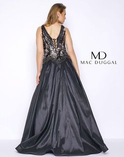 Style 77181F Mac Duggal Black Size 16 Flare Prom A-line Dress on Queenly
