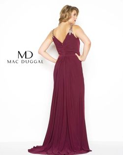 Style 65982F Mac Duggal Green Size 20 Tall Height Side slit Dress on Queenly