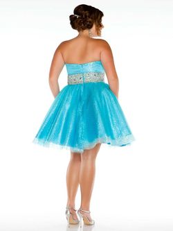 Style 64378F Mac Duggal Nude Size 20 Strapless Prom Cocktail Dress on Queenly