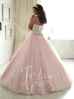 Style 56290 House of Wu Fiesta Pink Size 4 Quinceanera Tall Height Ball gown on Queenly