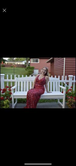 Mac Duggal Red Size 4 Mermaid Dress on Queenly