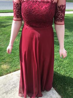 Everpretty Red Size 8 Prom Straight Dress on Queenly