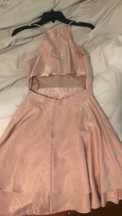 Camille La Vie Pink Size 2 Sorority Formal Flare Ball gown on Queenly