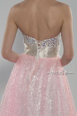Style 35680 Alyce Paris Pink Size 00 Pageant Tulle Strapless A-line Dress on Queenly