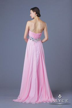 Style 6179 Alyce Paris Pink Size 0 Tall Height Velvet Strapless Prom A-line Dress on Queenly