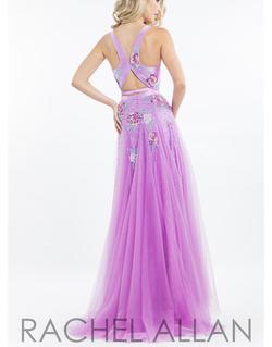 Rachel Allan Purple Size 4 Fitted Prom Straight Dress on Queenly