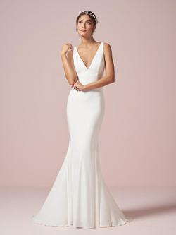 Style 22960 House of Wu White Size 10 Tall Height Mermaid Dress on Queenly
