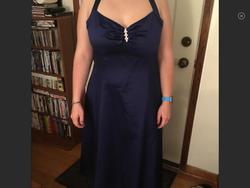 Davids Bridal Blue Size 16 Plus Size Cocktail Dress on Queenly
