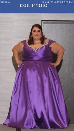 Purple Size 30 A-line Dress on Queenly