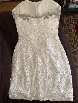 Scala White Size 2 50 Off Summer Euphoria Fully-beaded Cocktail Dress on Queenly