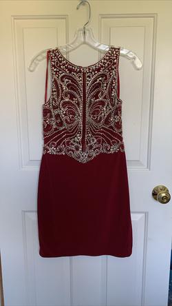 Clarisse Red Size 4 Pageant Holiday Cocktail Dress on Queenly