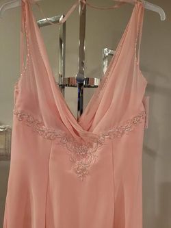 Style 1862 Marys Bridal Pink Size 8 $300 Jewelled 50 Off Straight Dress on Queenly