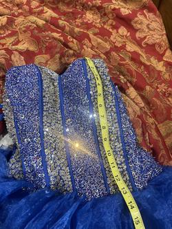 Blue Size 30 Ball gown on Queenly