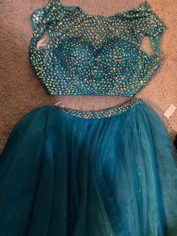 Sherri Hill Blue Size 00 Turquoise Cocktail Dress on Queenly