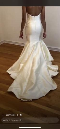 Mac Duggal Couture White Size 8 Mac Duggal Strapless Mermaid Dress on Queenly