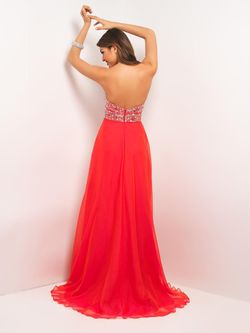 Style 9509 Blush Prom Orange Size 8 Strapless Silver Prom Mermaid Dress on Queenly