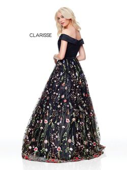 Style 3803 Clarisse Black Size 10 Quinceanera Tall Height Prom Ball gown on Queenly