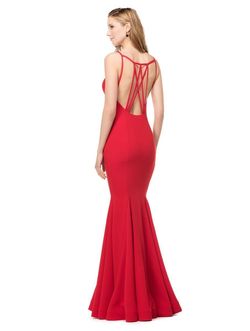 Style 1539 Colors Red Size 2 Prom Tall Height Mermaid Dress on Queenly